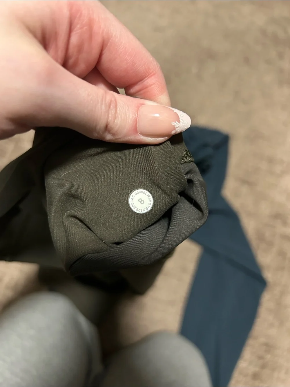 Lululemon Bundle Invigorate Leggings in Submarine (25”) & Dark Olive (23”), Sz 8